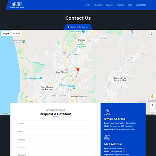 Contact interior design